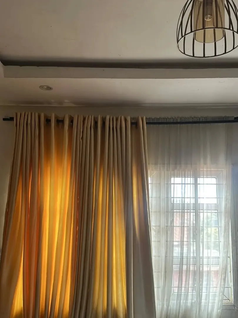 4-piece curtains with inner lining